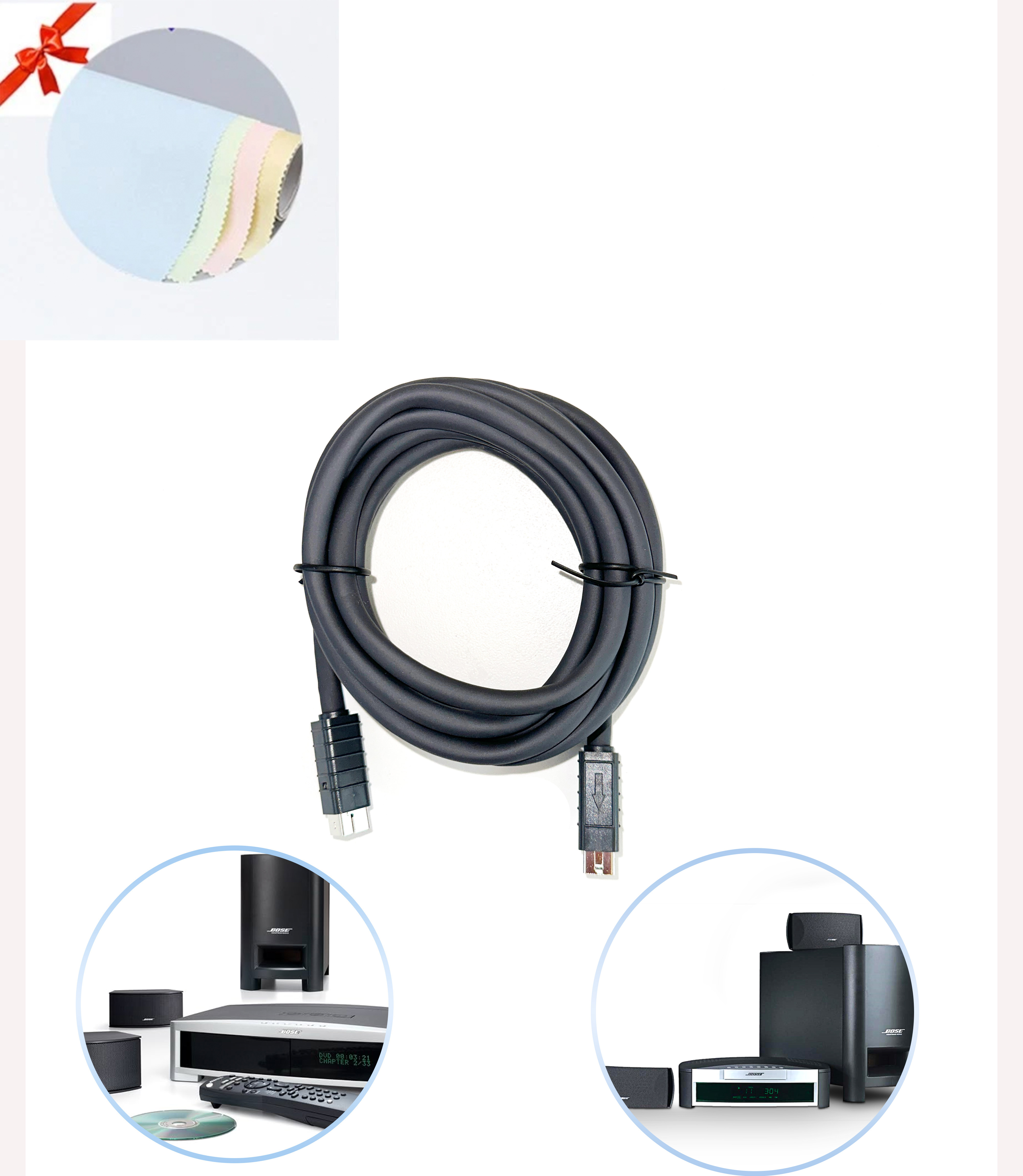 1 Stck. Bose-321 GS I II GSX III CineMate AC-4 Bloße Lautsprecher Kabel Adapter - Foto 7